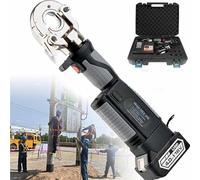 Hydraulic Pliers, Electric Straight Handle Open Mini Crimping Pliers, Small Portable Lithium Voltage Crimping Pliers