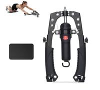 Hydraulic Power Chest Expander with 22-440lbs Adjustable Resistance, Full Upper Body Muscle Trainer, Compact Home Gym Equipment for Men Women(Black)