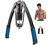 Hydraulic Power Exerciser, Arm Enhanced Exercise Strengthener with Fully Enclosed Cylinder Design, Adjustable 10-200 kg Torsion Arm Fitness Machine for Arm, Biceps, Abdomen, Shoulder blue