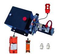 Hydraulic Power Unit for Dump Trailer Car Lifting Platforms, 2200PSI 12V DC Hydraulic Station Pump, Double Acting,1.2 kW, 8 Quart+Remote