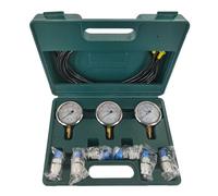 Hydraulic Pressure Gauge Kit Excavator Hydraulic Pressure Meauring Device with 6 Test Couplings 3 Pressure Gauges 3 Test Hose Pressure gauge