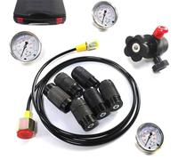 Hydraulic Pressure Gauge Kit for Construction Machinery, Ensures Accurate Nitrogen Charging and Accumulator Maintenance