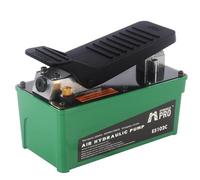 HYDRAULIC PRO 10,000 PSI Air Hydraulic Pump, 1.6L Reservoir, NPT 3/8" Oil Outlet, NPT 1/4" Inlet, Foot Pedal Operated, for Auto Body Frame Machines, Hydraulic Press, and Hole Punch, Green