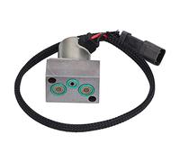 Hydraulic Pump Solenoid Valve 702-21 - 57400, Excavator Hydraulic Solenoid Valve, DC12V Replacement for Komatsu PC300-7 PC200-7/220-7 PC200-8 with Durable Steel Shell