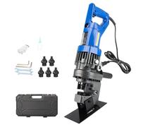 Hydraulic Punching Machine - Electric Hole Puncher with Dies and Gloves for Metal, Steel, Iron, Aluminum, Copper - Fast and Efficient Handheld Tool