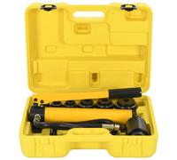 Hydraulic Punching Tool Set Yellow Steel 20mm Stroke 22-60mm Adaptor Kit Manual