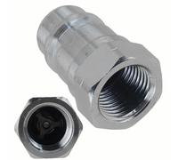 Hydraulic Quick Connect Coupler with 1/4" and 3/8" NPT Threads, 30-40MPa Pressure, Carbon Steel Construction for Tractor, Jacks, and Pumps