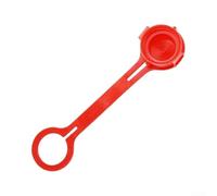 Hydraulic Quick-Connect Coupling Dust Cap Aluminum And Plastic Seal Threaded Lock Protects Against Dust Dirt Moisture(Red)