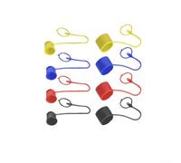 Hydraulic Quick Connect Dust 4Sets for Bobcat Flat Face Coupler Fittings PVC Designed to Prevent and Maintain Hydraulic System Performance (1/2)