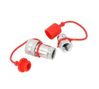 Hydraulic Quick Connect Fittings, Coupler Poppet Valve with Hardened Steel Female and Male AG Hydraulic Quick Connect Couplers for Construction and Logging Machinery