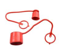 Hydraulic Quick Connector Dust Cap for Oil Pressure Pipeline, 15 mm Port Diameter, 10 MPa Pressure Resistance, 200°C Temperature Resistance, PVC Plastic Material, Straight Through Type, Inte