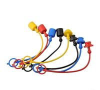 Hydraulic Quick Coupler Dust for ISO7241-A, PVC Rubber Protective Compatible with 6600 & Aeroquip 5600, 4 Pairs Set(1/2)