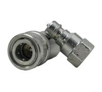Hydraulic Quick Coupling ISO 7241-A | NPT Thread Bushing Carbon Steel for Agricultural Machinery Construction Machinery Industrial 1/4 3/8 1/2 3/4 Inch Silver