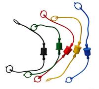 Hydraulic Quickconnect Coupler Dust with Flat Face Connectors for Male and Female 1/2 Threaded Interface Designed to Protect Against Dust and Rust Damage (5PCS)