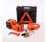Hydraulic Ram, 5Ton 4 in 1 Car Floor Jack Electric Hydraulic Car Jack 12V with Inflator Pump LED Light for Car Truck Tire Repair Tool for Long-Term Use