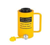 Hydraulic Ram Jack Multi-Section Stroke 20T/30T/60T Hollow Plunger Hydraulic Cylinder Jack Single Acting Ram Cylinder 100mm Heavy(20T 4 Inch)