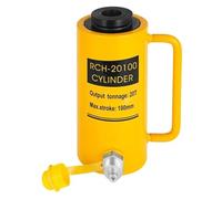 Hydraulic Ram Jack Multi-Section Stroke 20T 4Inch Hydraulic Cylinder Jack Hollow Single Acting Hydraulic Ram Cylinder 150mm/100mm Hydraulic Lifting Cylinders(100mm-20T)