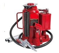 Hydraulic Ram Pneumatic Air Hydraulic Bottle Jack with Manual Hand Pump, 30 Ton (40,000 Lb) Capacity, Red