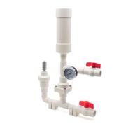 Hydraulic Ram Water Pump for Mountain Irrigation, Self-Lifting Hammer Pump, No Electricity/No Fuel Required, Automatic High-Lift Water Pump for Agriculture & Forestry(A)