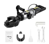 Hydraulic Rebar Bender Machine: 1500W Electric Power, 5-Second Bending, 130° Angle with Positioning Bolt for Carbon Steel Threaded Rebar