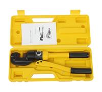 Hydraulic Rebar Cutter Steel Bolt Chain Cutting Tools Manual Handheld Heavy Duty Cropper Toolbox for Roll Cages, Frames, Carbon Steel-Yellow (4-22mm/13 Ton)