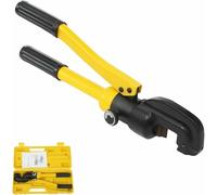 Hydraulic Rebar Cutter Tool - 13 Ton Capacity, Max 22mm Cutting Diameter, Professional Handheld Steel Bolt Cutter for Construction & Metalworking with Toolbox