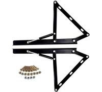 Hydraulic Rod Bed Lift Kit, Gas Spring Mechanism for Storage & Folding Bed Boxes, Pneumatic Lift Spring Hinges, Heavy-Duty Support for Easy Access, Black, 2 Pack