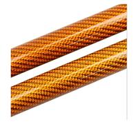 Hydraulic Rod Two Sides Front Hood Bonnet Gas Struts Lift Support Shock Damper For Ranger 2012-2016 Absorber(Orange Carbon Fiber)