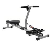 Hydraulic Rowing Machine, Indoor Foldable Rowing Exercise Machine with LED Meter, Adjustable Height Levels and Resistance for Full-Body Workout