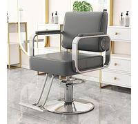 Hydraulic Salon Chair with Stainless Steel Footrest for Hairdressers and Barber Shops