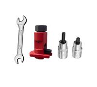 Hydraulic Shock Absorber Removal Tool 4PCS Set with Claw Sleeves and Wrench for Suspension Strut Spreading, Adjustable 5.0-11.5mm, Compatible with Pinch Bolt Style Hub on Most Cars