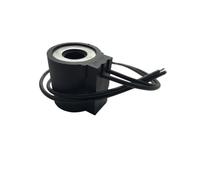 Hydraulic Solenoid Valve Coil Hole Threaded Cartridge Lead Wire Type AC220V DC24V Inner 13mm Height 37mm(Ac220v)