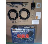 Hydraulic Steering Kit for Boats -350HP Outboard Hydraulic Steering System with Helm Pump,Front Mount Hydraulic Cylinder,26FT High Pressure Hoses & ORB Fittings-For Yamaha/Honda/Suzuki/Mercury Engines