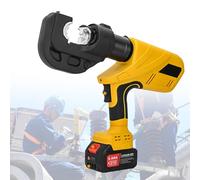 Hydraulic Terminal Crimper 60KN/120KN - Battery Powered with Molds & 2 Batteries, Fast 5-8 Seconds Crimping for Copper Aluminum Terminals