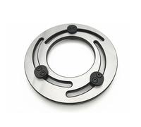 Hydraulic Three Jaw Chuck, 4-15 Inch Adjustable Steel Soft Jaw Boring Ring for CNC Lathe Chuck Center Turning Cutting Tool Silver,4in