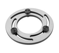 Hydraulic Three Jaw Chuck, 4-15 Inch Steel Adjustable Soft Jaw Boring Ring Claw Device for CNC Lathe Chuck Soft Top Jaws Bore Repair Silver, 5in