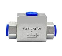 Hydraulic Three-Way Shuttle Valve VUSF-G3/8 G1/4G1/2 Large Flow Port Hydraulic Shuttle Valve(VUSF G1)