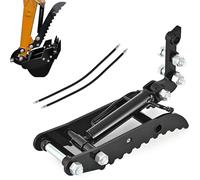 Hydraulic Thumb Clip for Mini Excavators, 2 Hydraulic Hoses, Multifunctional Excavator Bucket Clamp for Scrap Handling, Recycling, Construction