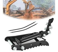 Hydraulic Thumb Clip for Mini Excavators - Three Hole Design for Excavators Under 3 Tons, Includes Screws and 2 Hydraulic Hoses