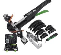 Hydraulic Tubing Bender Kit for Copper, Brass, Aluminum, 1/4'' to 7/8'' with 7 Molds, Ratchet Mechanism for Easy Bending of Thin Steel Tubes