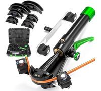 Hydraulic Tubing Bender Kit with 7 Molds for Precision 90° Bends in Various Metals, Ideal for DIY and Professional Metalworking