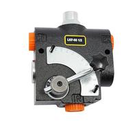 Hydraulic Variable Flow Control Valve, Adjustable 0-16 GPM Directional Control, 50-3000 PSI for Log Splitter, 1/2 Inch NPT Port, Hydraulic Acting Valve