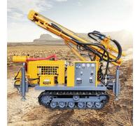 Hydraulic Water Well Drilling Rig, Portable Dual Use Air and Water Borehole Machine for Deep Well Drilling, Groundwater Exploration, Soil and Rock Drilling, and Construction Projects