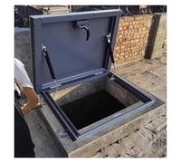 Hydraulic Well Cover for Roof Maintenance Hatch, 50x50cm/1.64x1.64ft, Security Access Door, Hatch for Residential Buildings, Easy Installation, Waterproof Design