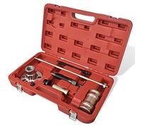 Hydraulic Wheel Hub Puller Set, 10 Ton Capacity, with Impact Hammer, Universal Automotive Tool for Removing Wheel Hubs, Axle Shafts, and Bearings, Heavy Duty Steel Construction