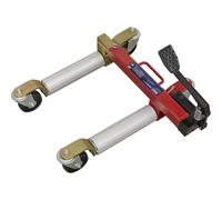 Hydraulic Wheel Skate - 680kg Capacity - 4 x 100mm Castors - Pedal Operated