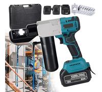 Hydraulic Wire Crimper and Cable Cutter, Battery Powered for Effortless Crimping and Cutting of Copper and Aluminum Armored Cables