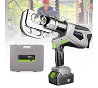Hydraulic Wire Crimping Tool, Battery Powered Electric Crimper for Copper and Aluminum Terminals, 18V, 300A, Range 10-300mm²/400mm²