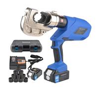 Hydraulic Wire Crimping Tool for Copper Aluminum Terminals, Automatic Electric Crimper with 360° Rotating Head, Ideal for Electrical Projects