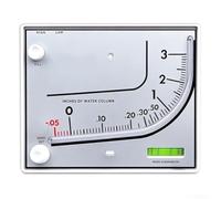 Hydraulics Filled Manometer For Mark Ii 25 With Red Anti Freezing Fluid And For Spirit Level For Hvac Air Velocity Filter Checks In Clean Rooms Plus Aquaculture Projects Silver Metal Case Kit(C)